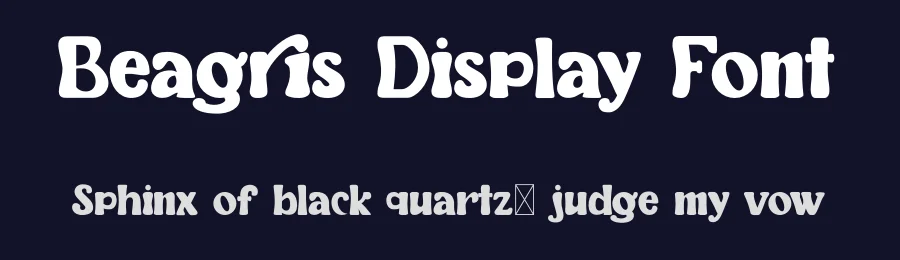 Beagris Display Font by Arendxstudio — Display Font — thumbnail 2