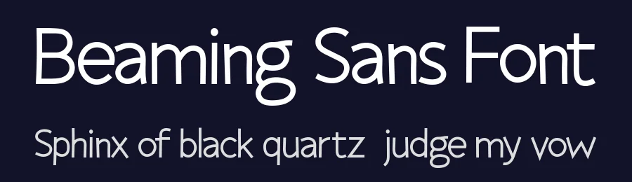Beaming Sans Font by Hanna Bie — Sans Serif Font — thumbnail 2