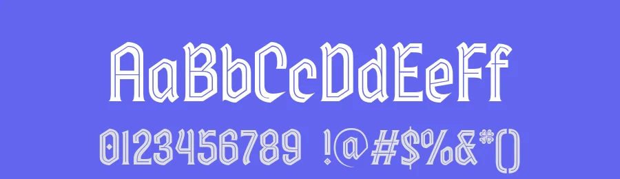 Bean Hook Gothic Flare 4 Fonts by Casloop Studio — Decorative Font — thumbnail 3