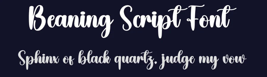 Beaning Script Font by creativeletter — Script Handwritten Font — thumbnail 2