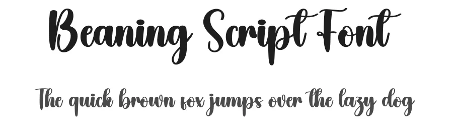 Beaning Script Font by creativeletter — Script Handwritten Font