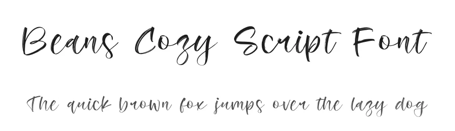 Beans Cozy Script Font by stylishtype.co — Script Handwritten Font