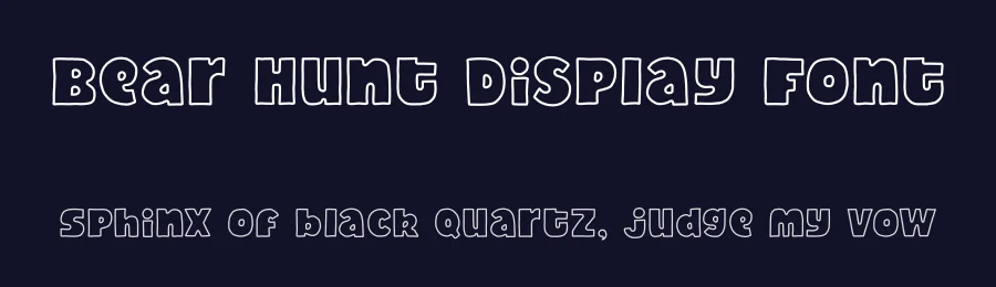 Bear Hunt Display Font by Alex Banks — Display Font — thumbnail 2