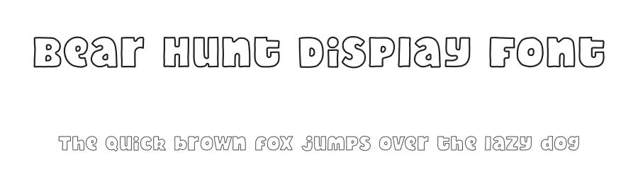 Bear Hunt Display Font by Alex Banks โ Display Font
