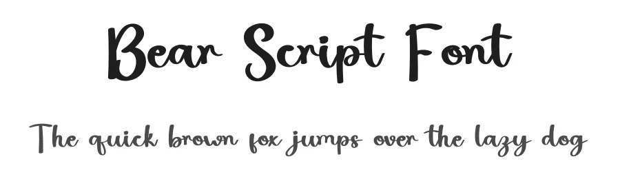 Bear Script Font by inermediaSTUDIO — Script Handwritten Font