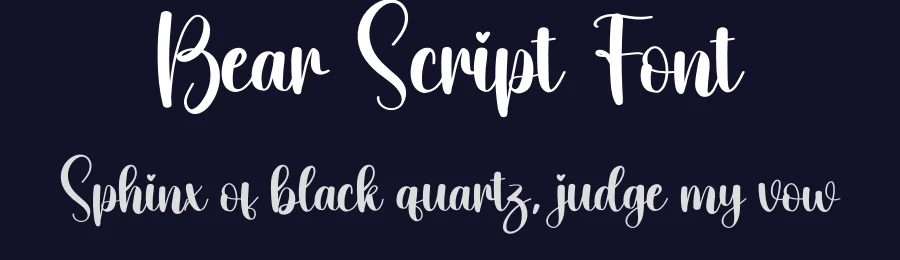 Bear Script Font by creativeletter — Script Handwritten Font — thumbnail 2