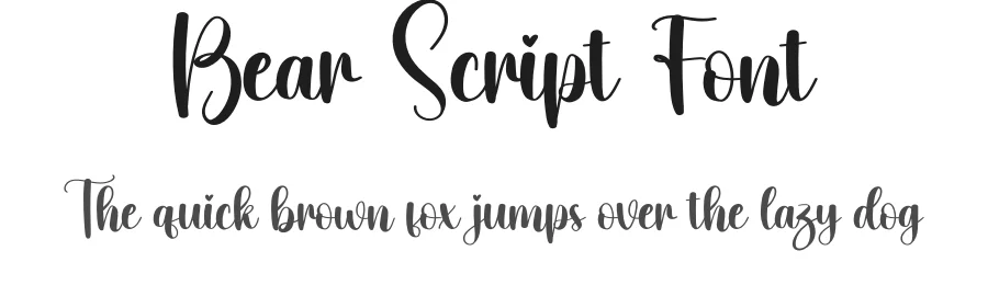 Bear Script Font by creativeletter — Script Handwritten Font