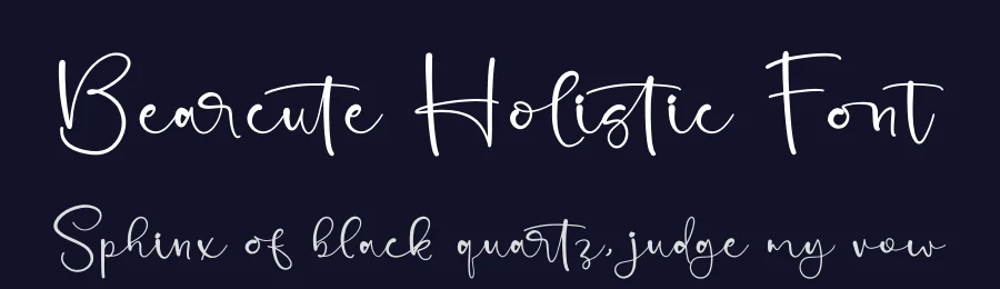 Bearcute Holistic Font by stylishtype.co — Script Handwritten Font — thumbnail 2