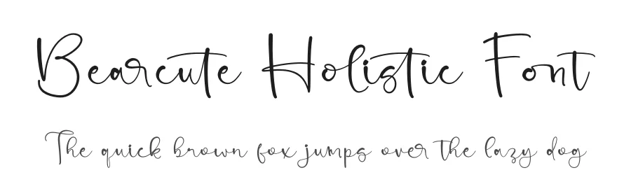 Bearcute Holistic Font by stylishtype.co — Script Handwritten Font
