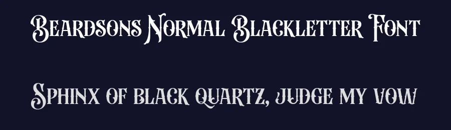 Beardsons Normal Blackletter Font by Arterfak — Blackletter Font — thumbnail 2