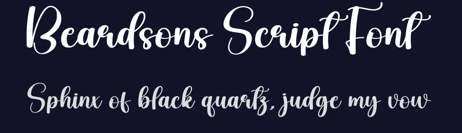 Beardsons Script Font by creativeletter — Script Handwritten Font — thumbnail 2