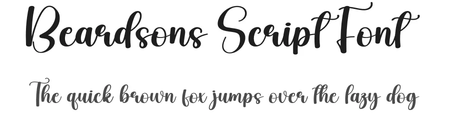 Beardsons Script Font by creativeletter — Script Handwritten Font