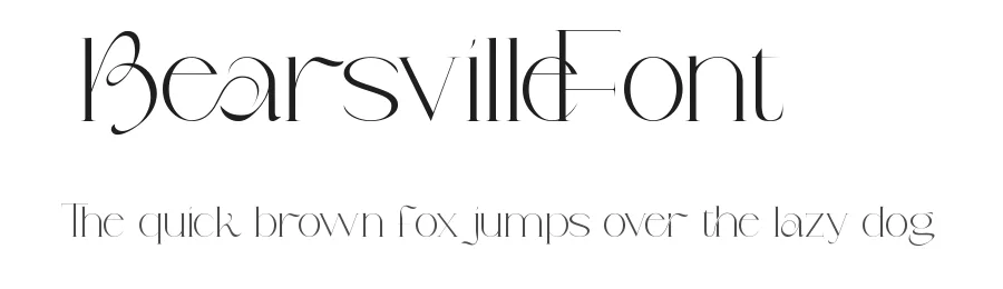 Bearsville Font by VinType — Display Font