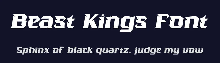 Beast Kings Font by timelesstype.co — Display Font — thumbnail 2