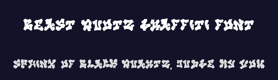 Beast Quotz Graffiti Font by Cikareotype Studio — Display Font — thumbnail 2