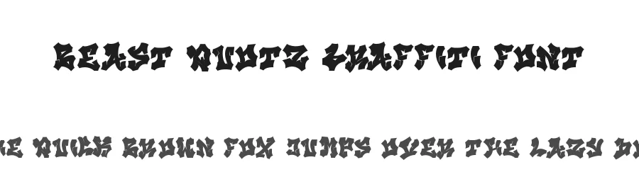 Beast Quotz Graffiti Font by Cikareotype Studio — Display Font