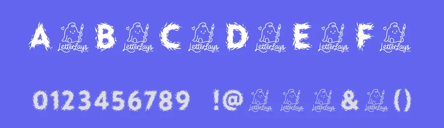 Beast Scratch Free Font by Letterlays — Display Font — thumbnail 3