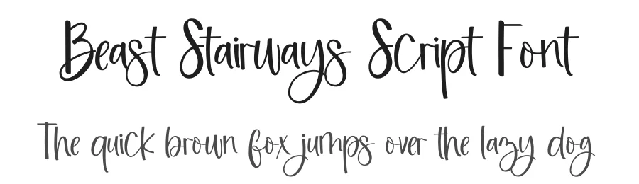 Beast Stairways Script Font by UICreative — Script Handwritten Font
