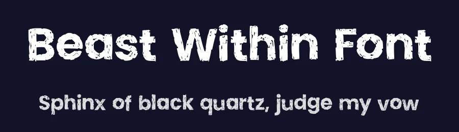 Beast Within Font by Wingsart Studio — Display Font — thumbnail 2