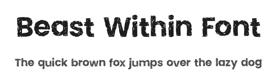 Beast Within Font by Wingsart Studio — Display Font