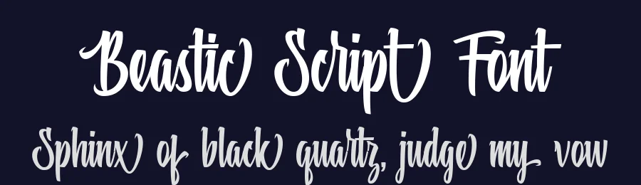 Beastic Script Font by fontkong — Script Handwritten Font — thumbnail 2