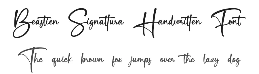 Beastien Signattura Handwritten Font by Basnistudio — Script Handwritten Font