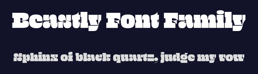 Beastly Font Family by James Edmondson — Display Font — thumbnail 2