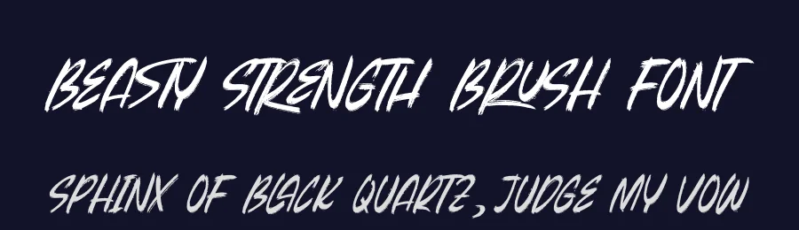 Beasty Strength Brush Font by letterenastudios — Display Font — thumbnail 2