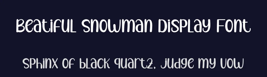 Beatiful Snowman Display Font by andikastudio — Display Font — thumbnail 2
