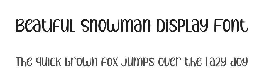 Beatiful Snowman Display Font by andikastudio — Display Font