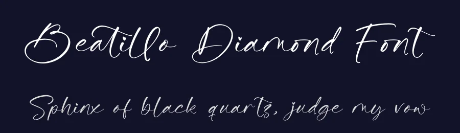Beatillo Diamond Font by glorytype — Script Handwritten Font — thumbnail 2