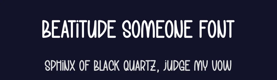 Beatitude Someone Font by creativeletter — Display Font — thumbnail 2