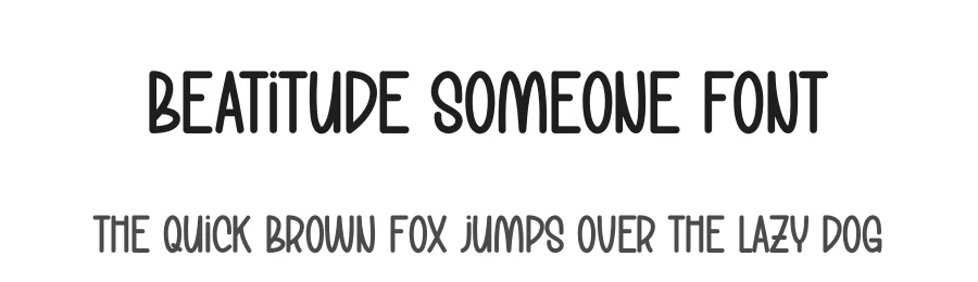Beatitude Someone Font by creativeletter — Display Font