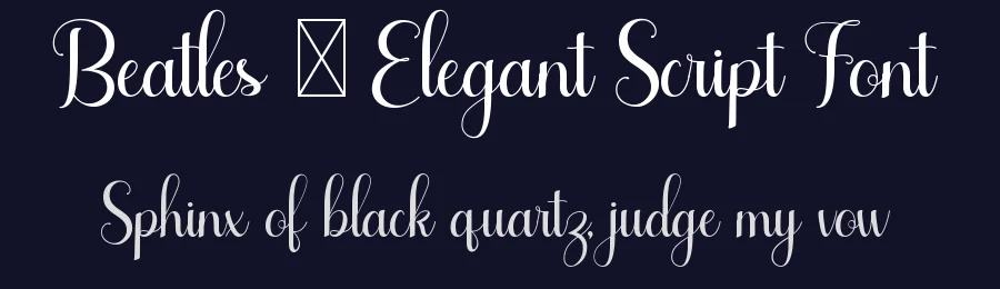 Beatles – Elegant Script Font by RoninDesign — Script Handwritten Font — thumbnail 2