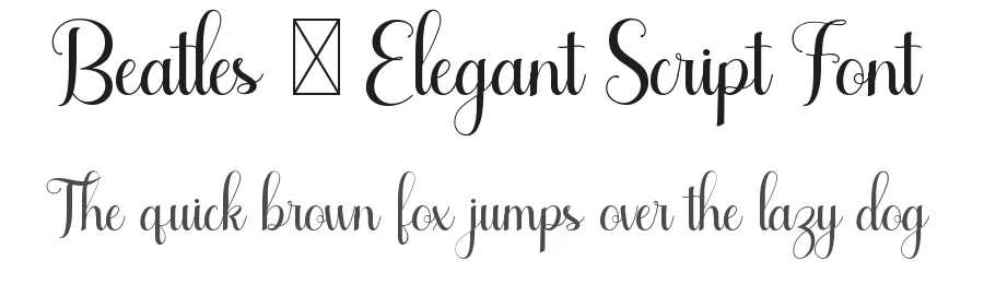 Beatles – Elegant Script Font by RoninDesign — Script Handwritten Font