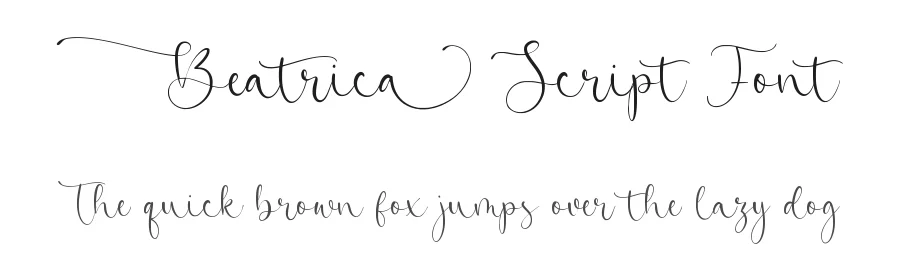 Beatrica Script Font by balpirick — Script Handwritten Font