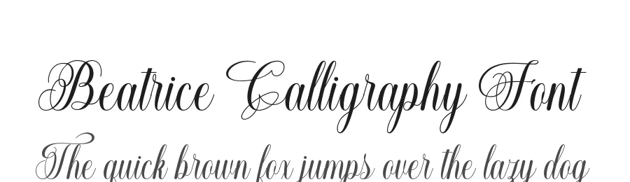 Beatrice Calligraphy Font by Black Studio — Script Handwritten Font