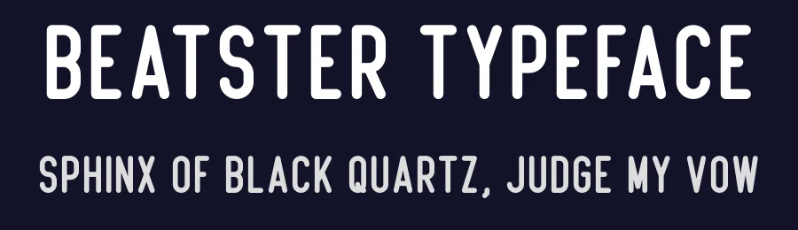 Beatster Typeface by MuSan — Display Font — thumbnail 2