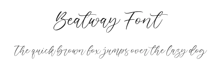 Beatway Font by AesthericaStudio — Script Handwritten Font