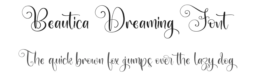 Beautica Dreaming Font by letterfabric — Script Handwritten Font