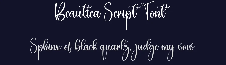 Beautica Script Font by creativeletter — Script Handwritten Font — thumbnail 2