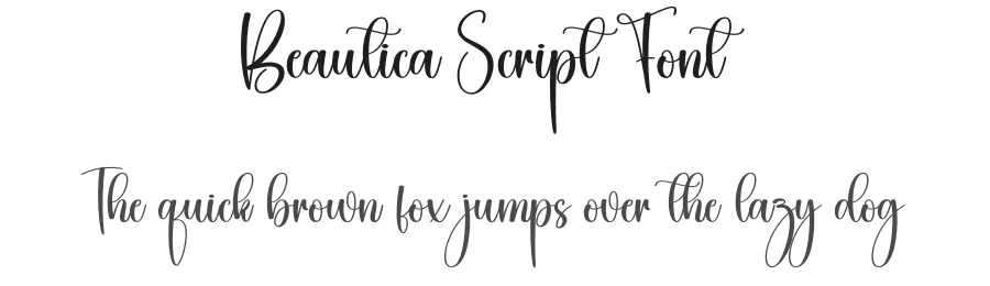 Beautica Script Font by creativeletter — Script Handwritten Font