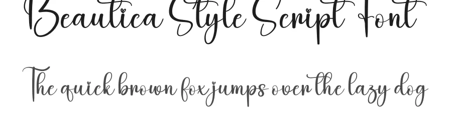 Beautica Style Script Font by creativeletter — Script Handwritten Font