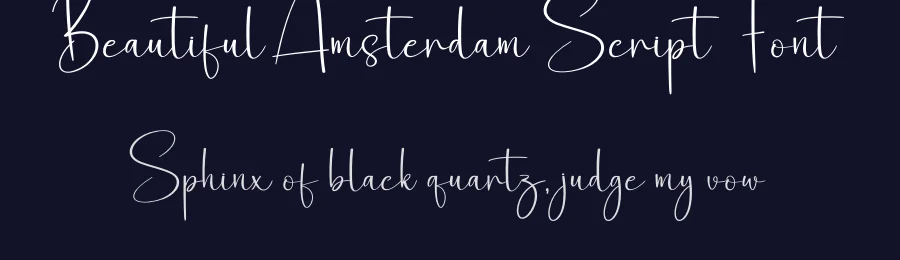 Beautiful Amsterdam Script Font by creativeletter — Script Handwritten Font — thumbnail 2