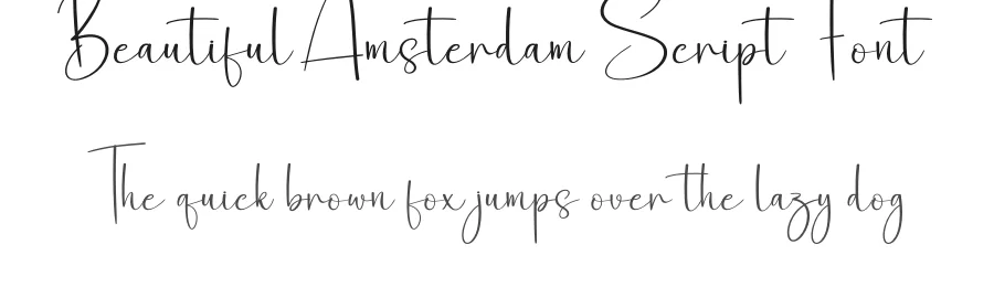 Beautiful Amsterdam Script Font by creativeletter — Script Handwritten Font