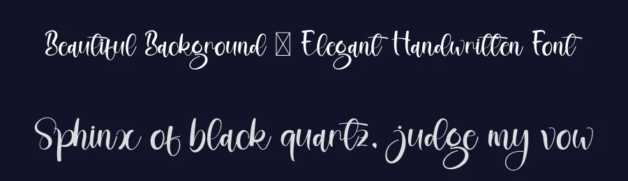 Beautiful Background – Elegant Handwritten Font by freshtypeink — Script Handwritten Font — thumbnail 2