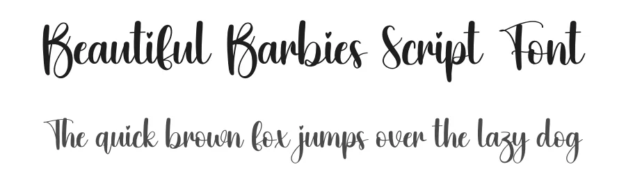 Beautiful Barbies Script Font by creativeletter — Script Handwritten Font