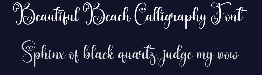 Beautiful Beach Calligraphy Font by creativeletter — Script Handwritten Font — thumbnail 2