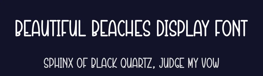 Beautiful Beaches Display Font by andikastudio — Display Font — thumbnail 2