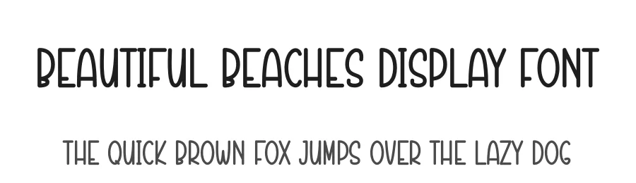 Beautiful Beaches Display Font by andikastudio — Display Font